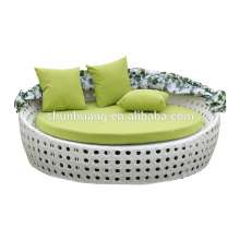 Color optional leisure design outdoor daybed rattan sea beach sun bed